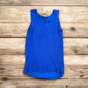 Apt. 9 Royal Blue Mesh Layered Tank